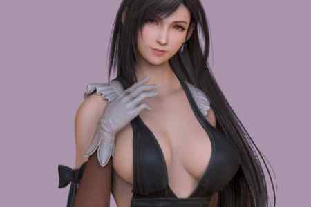 旁边没人的时候再看！《最终幻想7》蒂法全新3D美图赏