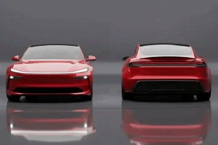 新款特斯拉Model S渲染图曝光：贯穿式大灯+迎宾动画