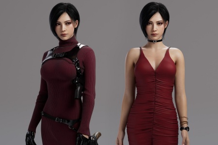 更多3D作品要来喽！3D大神提取《生化》艾达王模型