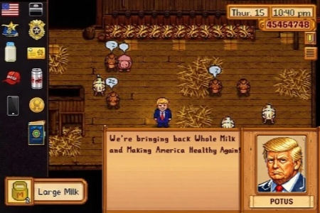 特朗普“客串”《星露谷物语》 白宫发帖引爆网络